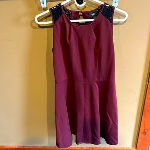 Massimo Black lace and maroon dress. Stretchy